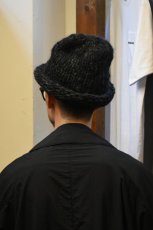 画像8: Indietro Association (インディエトロアソシエーション) Roll Knit Cap [BLACK] (8)