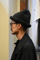 画像7: Indietro Association (インディエトロアソシエーション) Roll Knit Cap [BLACK] (7)