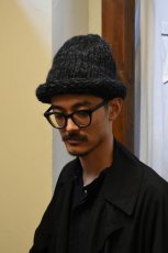 画像6: Indietro Association (インディエトロアソシエーション) Roll Knit Cap [BLACK] (6)