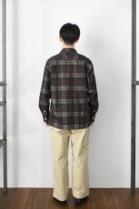 画像9: MOJITO (モヒート) ABSHINTH SHIRT Bar.2.0 Corduroy Plaid [BROWN] (9)