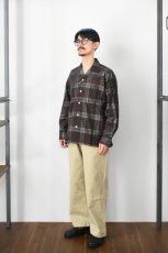 画像7: MOJITO (モヒート) ABSHINTH SHIRT Bar.2.0 Corduroy Plaid [BROWN] (7)