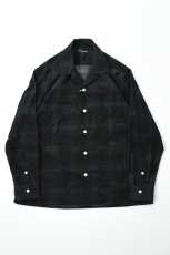 画像2: MOJITO (モヒート) ABSHINTH SHIRT Bar.2.0 Corduroy Plaid [GREEN] (2)