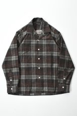 画像2: MOJITO (モヒート) ABSHINTH SHIRT Bar.2.0 Corduroy Plaid [BROWN] (2)