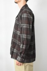 画像4: MOJITO (モヒート) ABSHINTH SHIRT Bar.2.0 Corduroy Plaid [BROWN] (4)