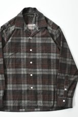 画像1: MOJITO (モヒート) ABSHINTH SHIRT Bar.2.0 Corduroy Plaid [BROWN] (1)