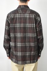 画像5: MOJITO (モヒート) ABSHINTH SHIRT Bar.2.0 Corduroy Plaid [BROWN] (5)