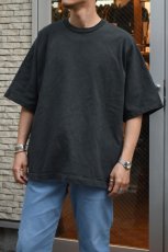 画像3: kontor (コントール) Pigment Dyed Dolman Sleeve Tee [CHARCOAL] (3)