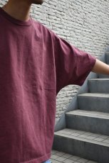 画像6: kontor (コントール) Pigment Dyed Dolman Sleeve Tee [BORDEAUX] (6)