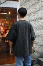 画像5: kontor (コントール) Pigment Dyed Dolman Sleeve Tee [CHARCOAL] (5)