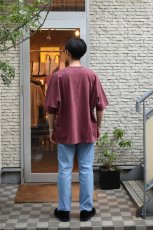 画像9: kontor (コントール) Pigment Dyed Dolman Sleeve Tee [BORDEAUX] (9)