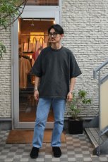 画像7: kontor (コントール) Pigment Dyed Dolman Sleeve Tee [CHARCOAL] (7)