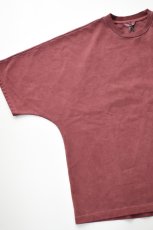 画像4: kontor (コントール) Pigment Dyed Dolman Sleeve Tee [BORDEAUX] (4)