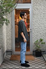 画像8: kontor (コントール) Pigment Dyed Dolman Sleeve Tee [CHARCOAL] (8)