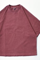 画像1: kontor (コントール) Pigment Dyed Dolman Sleeve Tee [BORDEAUX] (1)