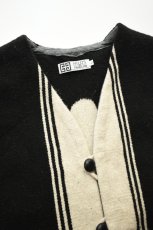 画像3: Hilos De Tradición (イロデトラディション) Oaxaca Rug Vest [SOL/BLACK/NATURAL] (3)