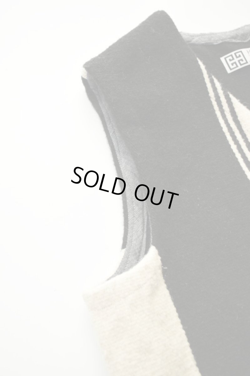 画像5: Hilos De Tradición (イロデトラディション) Oaxaca Rug Vest [SOL/BLACK/NATURAL] (5)