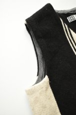 画像5: Hilos De Tradición (イロデトラディション) Oaxaca Rug Vest [SOL/BLACK/NATURAL] (5)