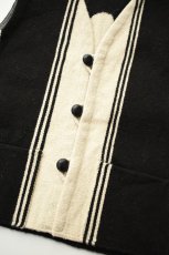 画像6: Hilos De Tradición (イロデトラディション) Oaxaca Rug Vest [SOL/BLACK/NATURAL] (6)