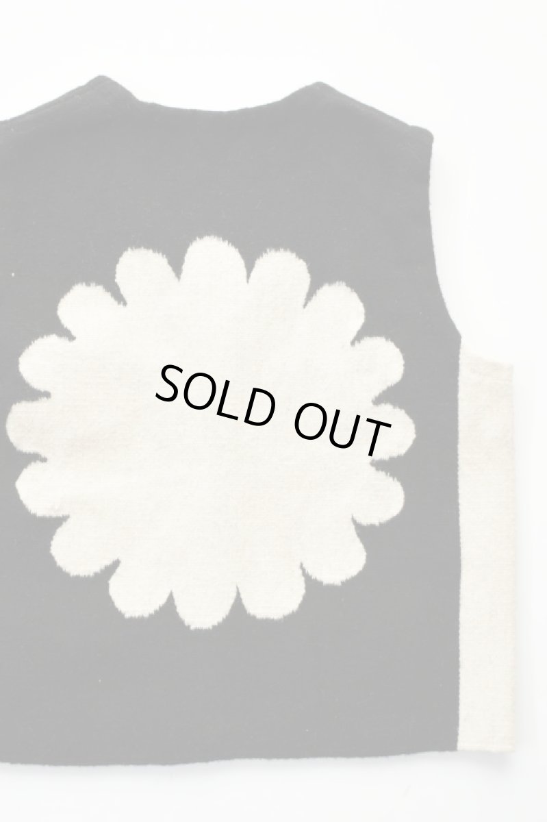 画像1: Hilos De Tradición (イロデトラディション) Oaxaca Rug Vest [SOL/BLACK/NATURAL] (1)