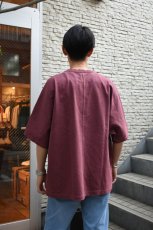 画像5: kontor (コントール) Pigment Dyed Dolman Sleeve Tee [BORDEAUX] (5)
