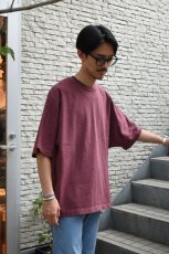 画像4: kontor (コントール) Pigment Dyed Dolman Sleeve Tee [BORDEAUX] (4)