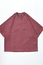 画像2: kontor (コントール) Pigment Dyed Dolman Sleeve Tee [BORDEAUX] (2)