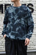 画像11: jawandi (ジャワンディ) TIE DYE CREW SWEAT [GRAY/BLACK] (11)