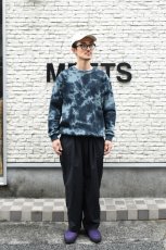 画像6: jawandi (ジャワンディ) TIE DYE CREW SWEAT [GRAY/BLACK] (6)