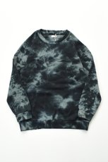 画像2: jawandi (ジャワンディ) TIE DYE CREW SWEAT [GRAY/BLACK] (2)