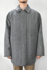 画像4: Caledoor (カレドアー) Beaver Herringbone Reversible Coat [M.GREY] (4)