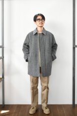 画像10: Caledoor (カレドアー) Beaver Herringbone Reversible Coat [M.GREY] (10)