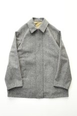 画像2: Caledoor (カレドアー) Beaver Herringbone Reversible Coat [M.GREY] (2)