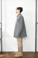 画像8: Caledoor (カレドアー) Beaver Herringbone Reversible Coat [M.GREY] (8)