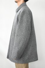 画像3: Caledoor (カレドアー) Beaver Herringbone Reversible Coat [M.GREY] (3)