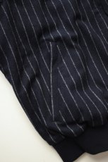 画像16: GRAND COLLECTION (グランドコレクション) REVERSIBLE WOOL/COTTON JACKET [NAVY PINSTRIPE/GREY] (16)
