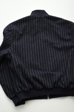 画像19: GRAND COLLECTION (グランドコレクション) REVERSIBLE WOOL/COTTON JACKET [NAVY PINSTRIPE/GREY] (19)