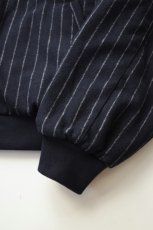 画像17: GRAND COLLECTION (グランドコレクション) REVERSIBLE WOOL/COTTON JACKET [NAVY PINSTRIPE/GREY] (17)
