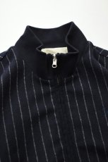 画像12: GRAND COLLECTION (グランドコレクション) REVERSIBLE WOOL/COTTON JACKET [NAVY PINSTRIPE/GREY] (12)