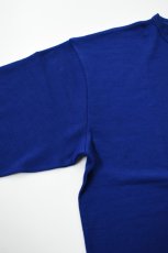 画像10: AXESQUIN -modified- (アクシーズクインモディファイド) MERINO WOOL BASIC L/S TEE [BLUE] (10)