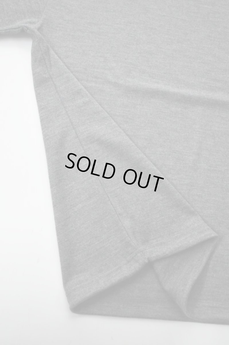 画像11: AXESQUIN -modified- (アクシーズクインモディファイド) MERINO WOOL BASIC L/S TEE [CHARCOAL] (11)