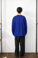 画像8: AXESQUIN -modified- (アクシーズクインモディファイド) MERINO WOOL BASIC L/S TEE [BLUE] (8)