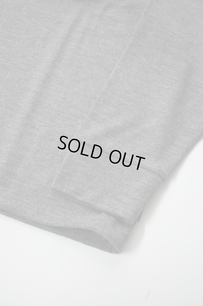 画像12: AXESQUIN -modified- (アクシーズクインモディファイド) MERINO WOOL BASIC L/S TEE [CHARCOAL] (12)