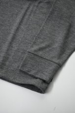画像12: AXESQUIN -modified- (アクシーズクインモディファイド) MERINO WOOL BASIC L/S TEE [CHARCOAL] (12)