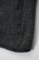 画像16: AXESQUIN -modified- (アクシーズクインモディファイド) WOOL BOA VEST [CHARCOAL] (16)