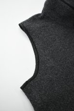画像14: AXESQUIN -modified- (アクシーズクインモディファイド) WOOL BOA VEST [CHARCOAL] (14)