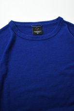 画像9: AXESQUIN -modified- (アクシーズクインモディファイド) MERINO WOOL BASIC L/S TEE [BLUE] (9)