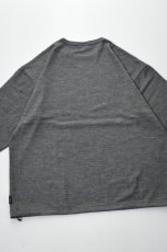 画像15: AXESQUIN -modified- (アクシーズクインモディファイド) MERINO WOOL BASIC L/S TEE [CHARCOAL] (15)