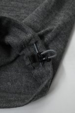 画像14: AXESQUIN -modified- (アクシーズクインモディファイド) MERINO WOOL BASIC L/S TEE [CHARCOAL] (14)