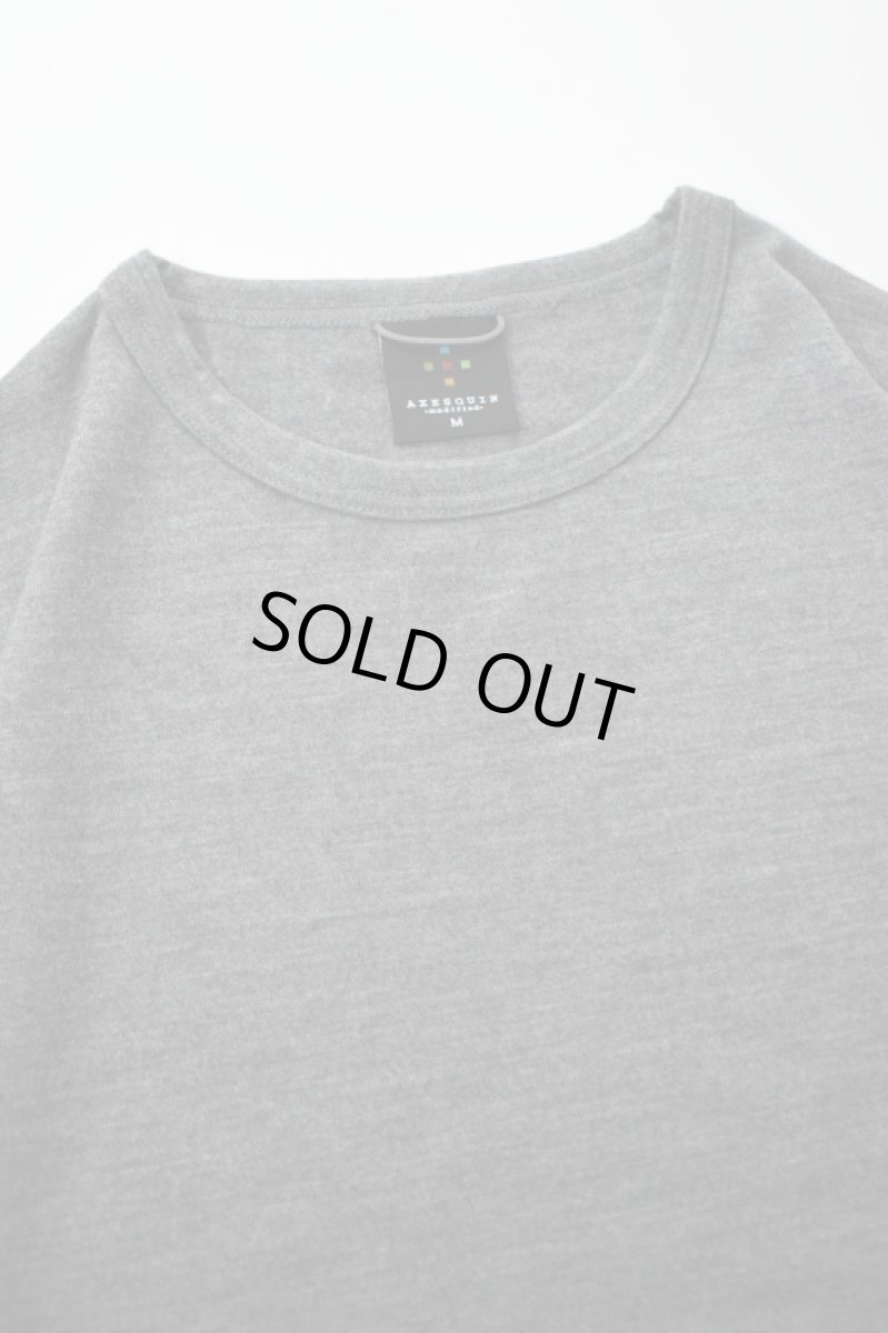 画像9: AXESQUIN -modified- (アクシーズクインモディファイド) MERINO WOOL BASIC L/S TEE [CHARCOAL] (9)