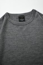 画像9: AXESQUIN -modified- (アクシーズクインモディファイド) MERINO WOOL BASIC L/S TEE [CHARCOAL] (9)